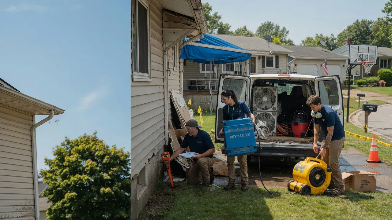 Ceiling Leak Cleanup in New Washington, IN near me